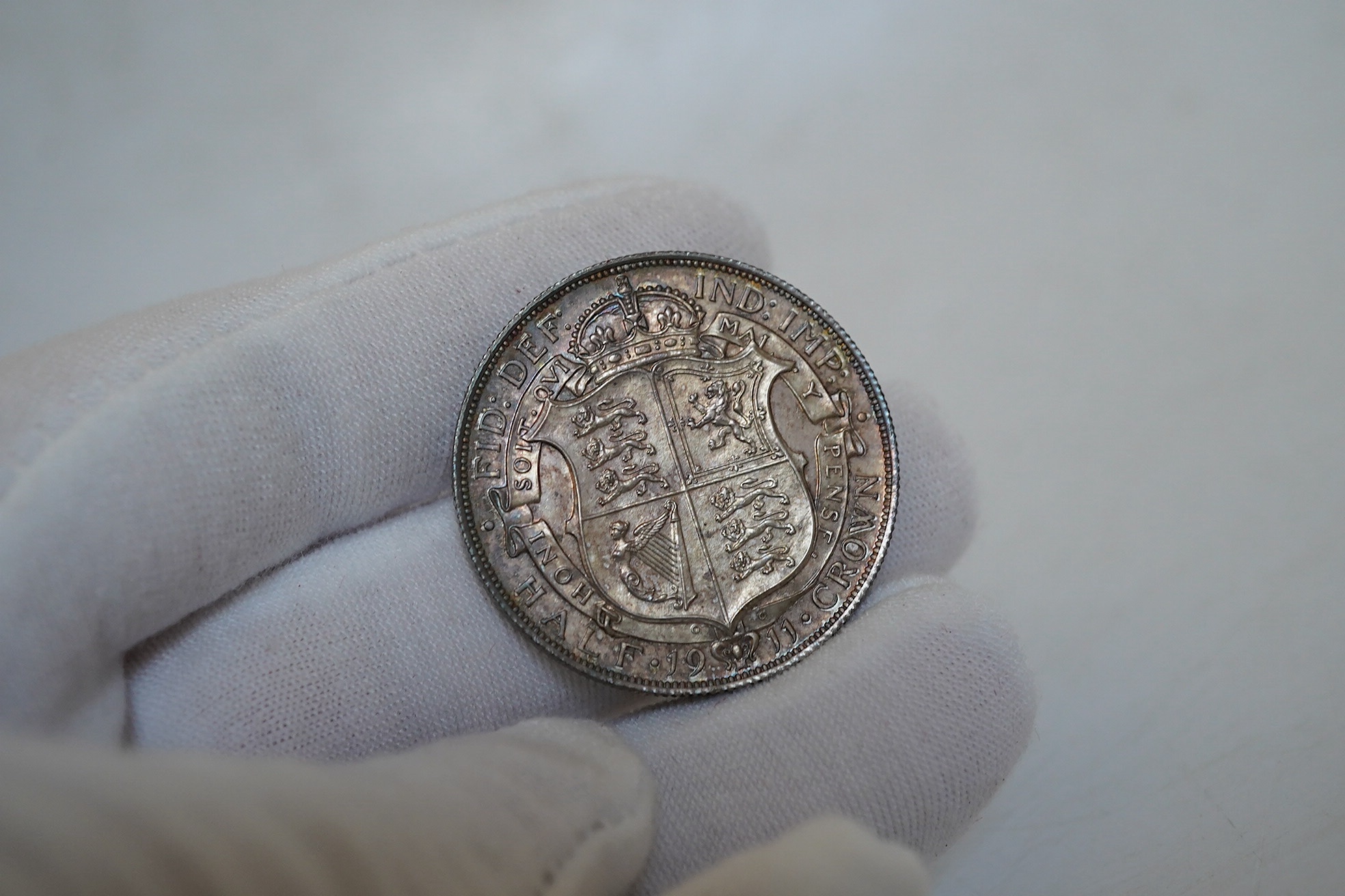 British Silver Coins, George V coronation specimen eight coin set, 1911, ranging from halfcrown to maundy penny, in case of issue